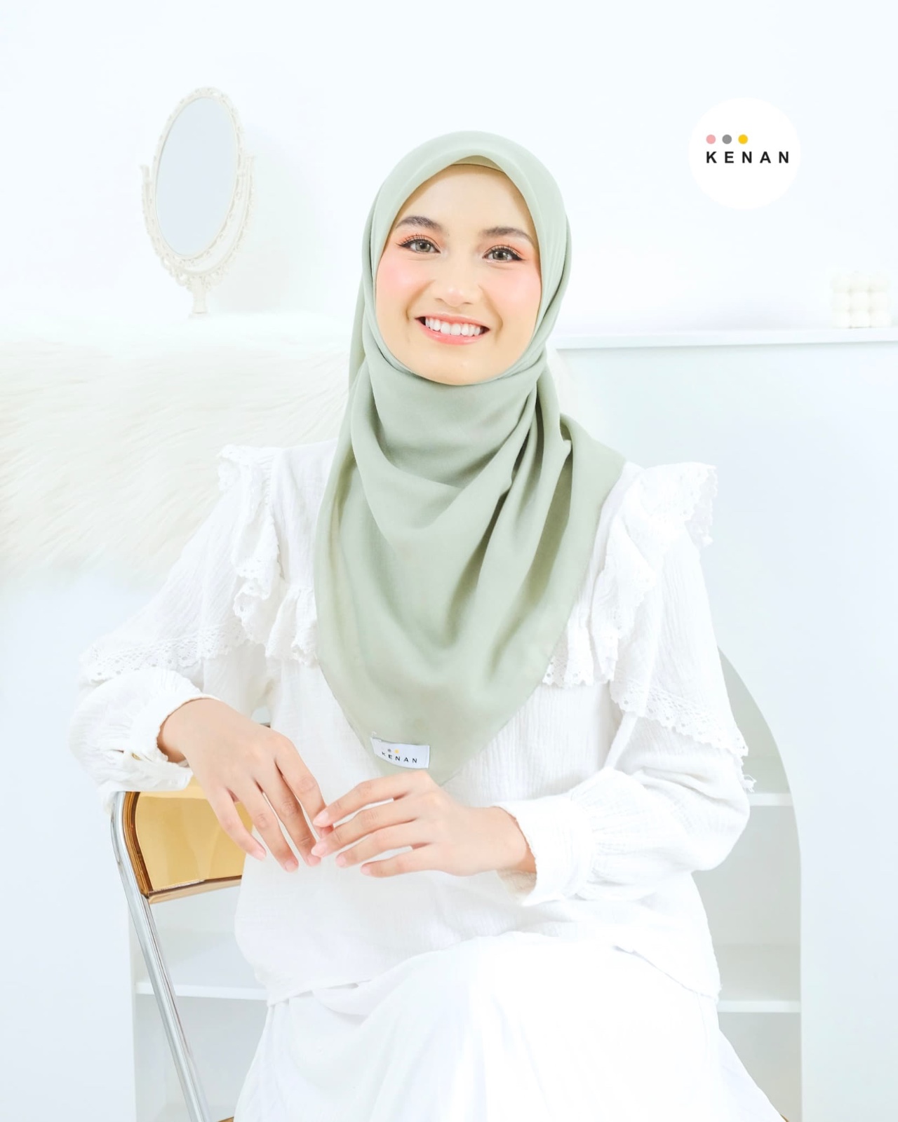 KENAN - Voal Paris Hijab Segiempat Basic